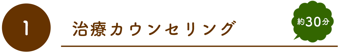 治療カウンセリング